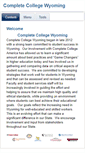 Mobile Screenshot of completecollegewyoming.org