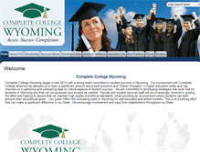 Tablet Screenshot of completecollegewyoming.org